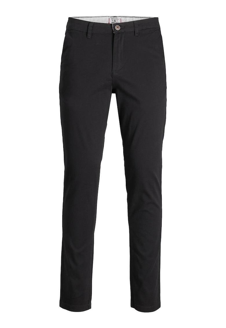 Pantaloni barbati Jack Jones - 12174152 - Bumbac - Negru - Negru