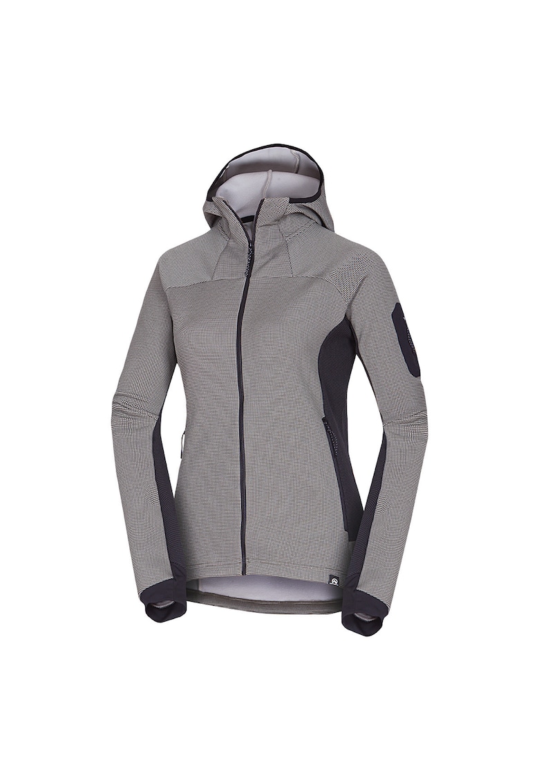 Hanorac fleece melange femei Marcella lightgreenblack