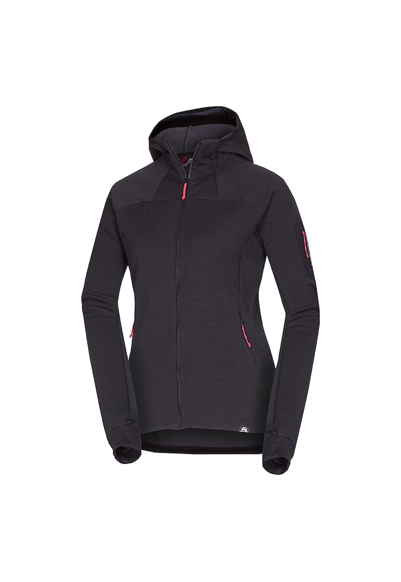 Hanorac fleece melange femei Marcella greyblack