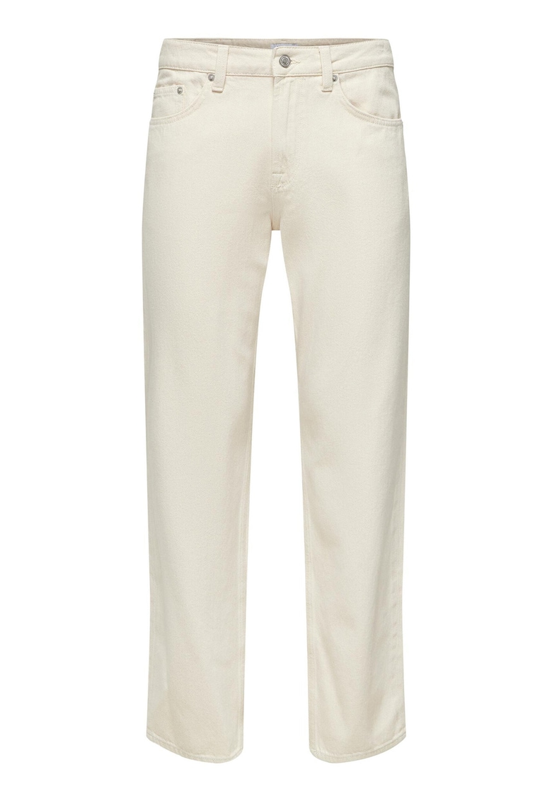 Pantaloni barbati Sons - 22025917 - Bumbac - Alb - Alb