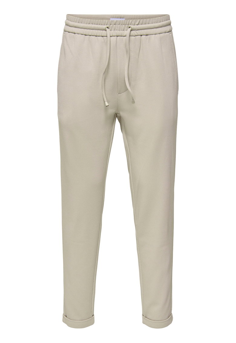 Pantaloni barbati Sons - 22029924 - Poliester/Viscoza - Bej - Bej