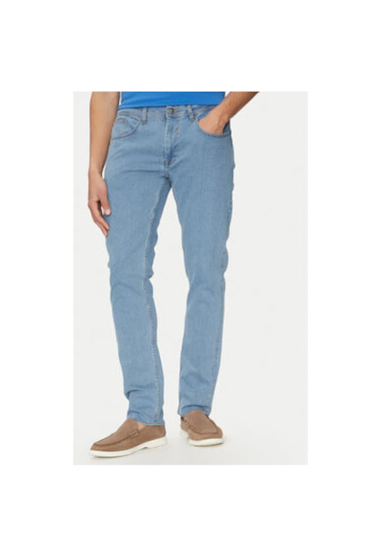 Pantaloni barbati 20717854 - Bumbac/Elastan - Albastru - Albastru