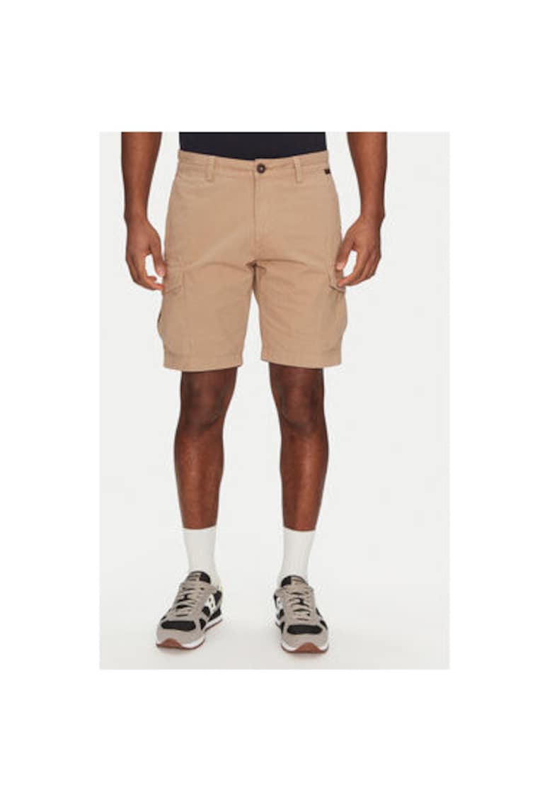 Pantaloni scurti barbati NP0A4HOTN1Q1 - Bumbac - Bej