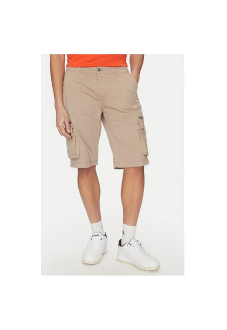 Pantaloni scurti barbati 136250 - Bumbac - Bej Pantaloni scurti barbati 136250 - Bumbac - Bej