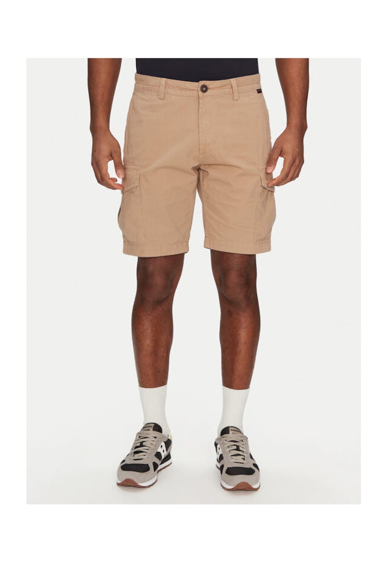 Pantaloni scurti barbati NP0A4HOTN1Q1 - Bumbac - Bej - Bej