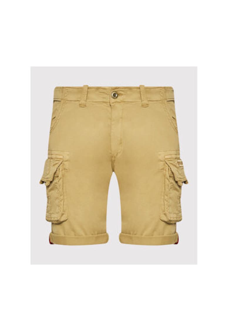 Pantaloni scurti barbati 176203 - Bumbac - Bej Pantaloni scurti barbati 176203 - Bumbac - Bej