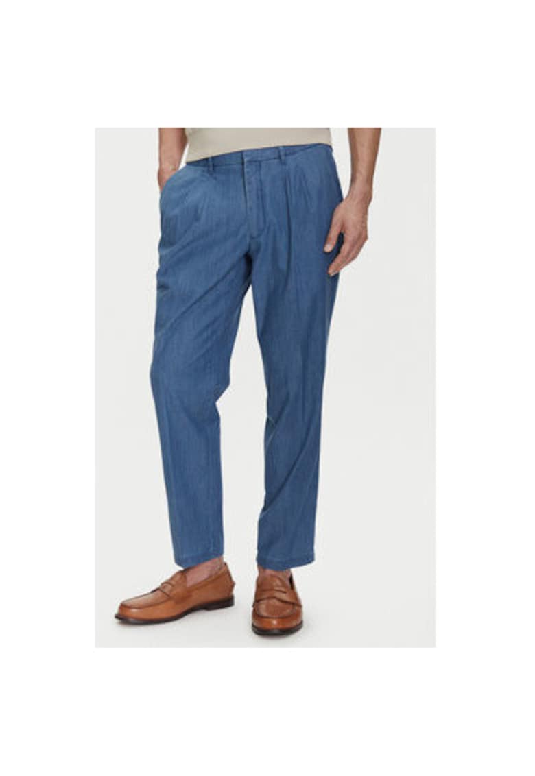 Pantaloni chino barbati B1 19127.1366 - Bumbac - Albastru - Albastru