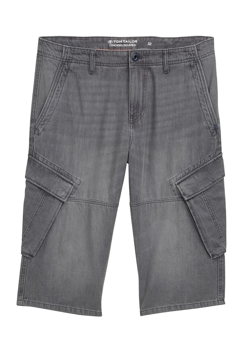 Pantaloni scurti din denim barbati 1044977 - Bumbac - Gri - Gri