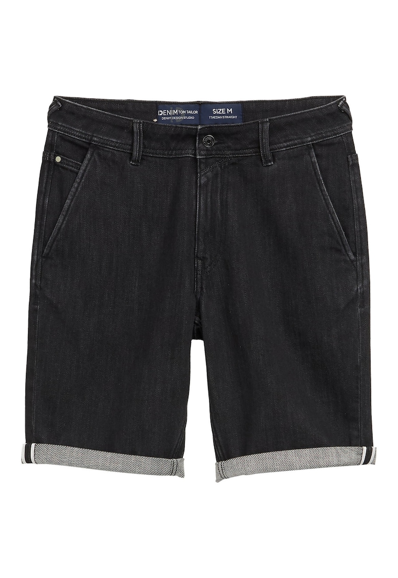 Pantaloni scurti din denim barbati 1044986 - Bumbac - Negru