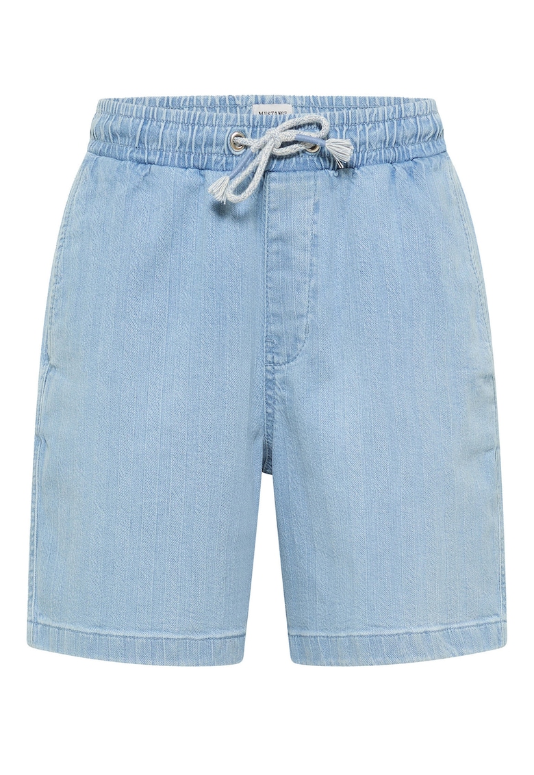 Pantaloni scurti din denim barbati 1016652 - Bumbac/Elastan - Albastru - Albastru