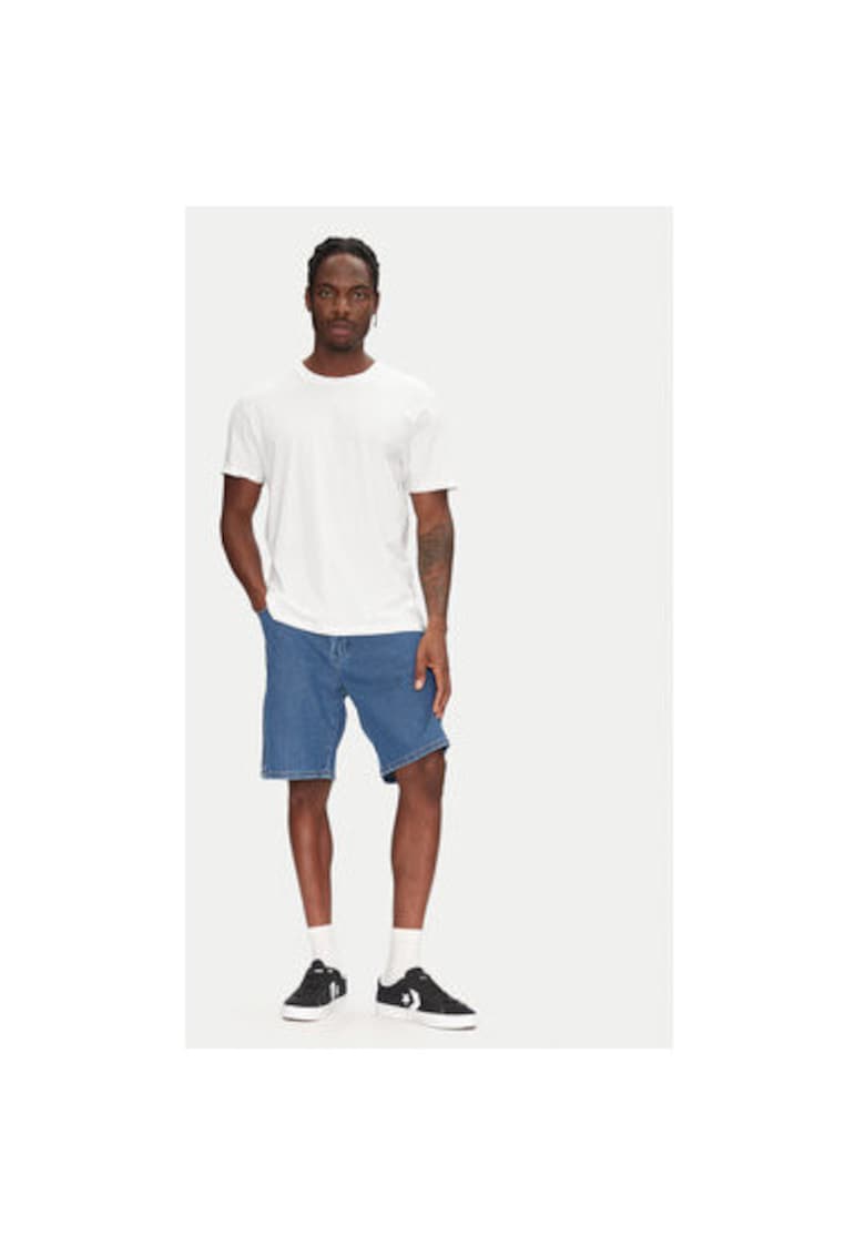 Pantaloni scurti din denim barbati 112362493 - Bumbac - Albastru - Albastru