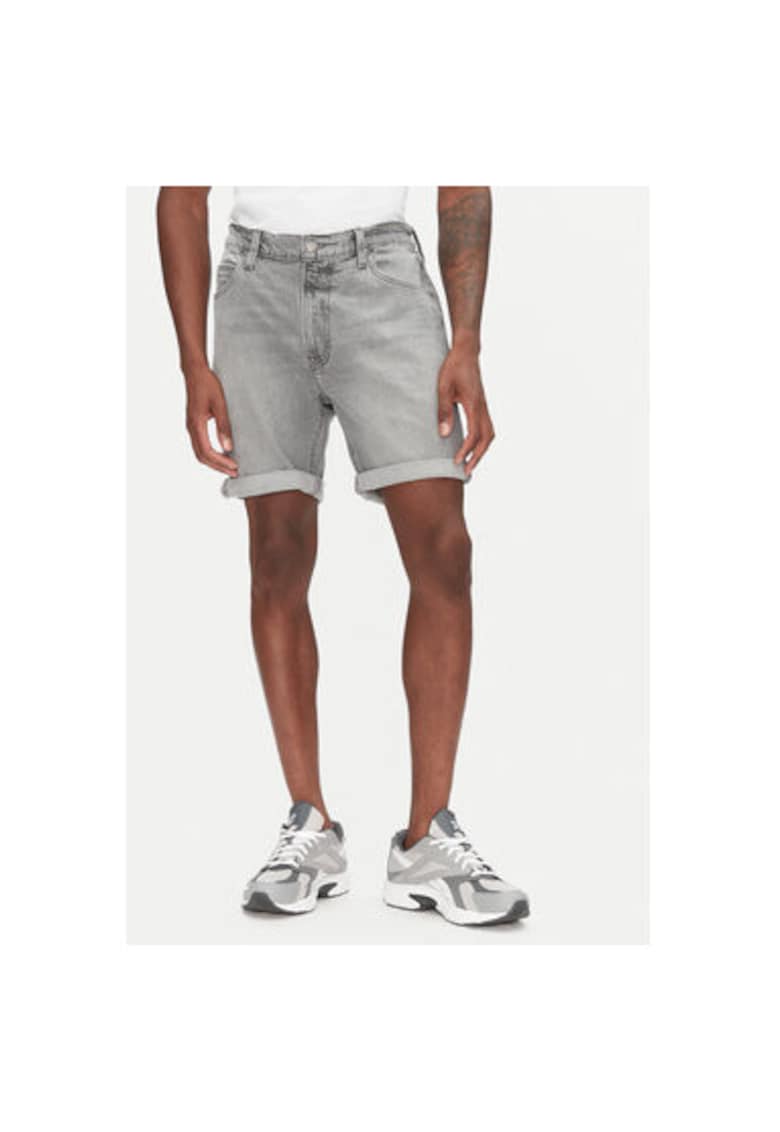 Pantaloni scurti din denim barbati  112363904 - Bumbac - Gri