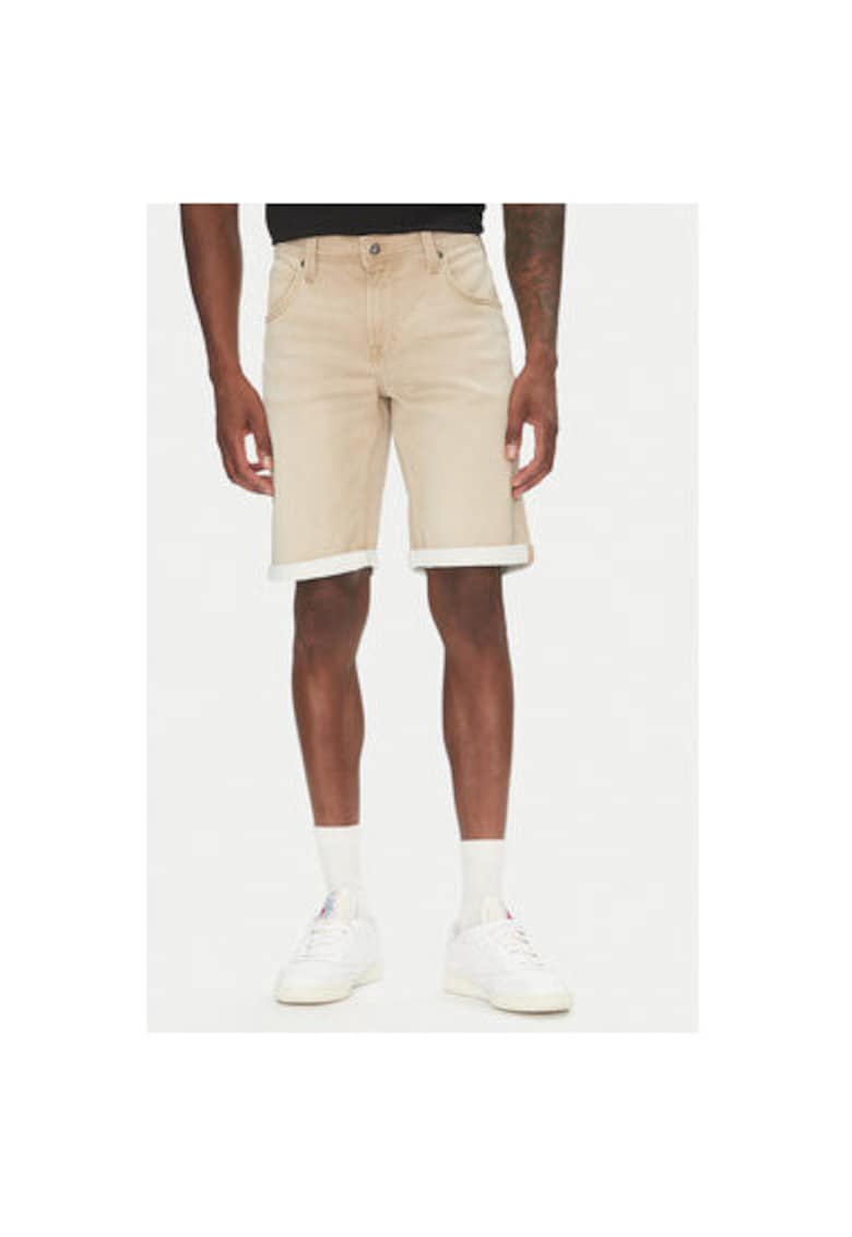 Pantaloni scurti din denim barbati 1016351 - Bumbac/Poliester - Bej - Bej