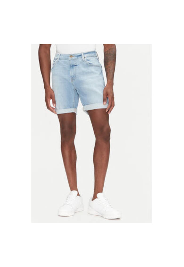 Pantaloni scurti din denim barbati  112363926 - Bumbac - Albastru