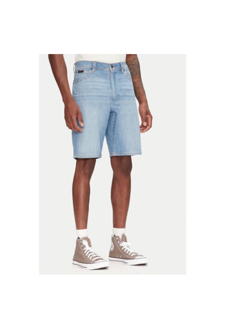 Pantaloni scurti din denim barbati 112362508 - Bumbac/Poliester - Albastru