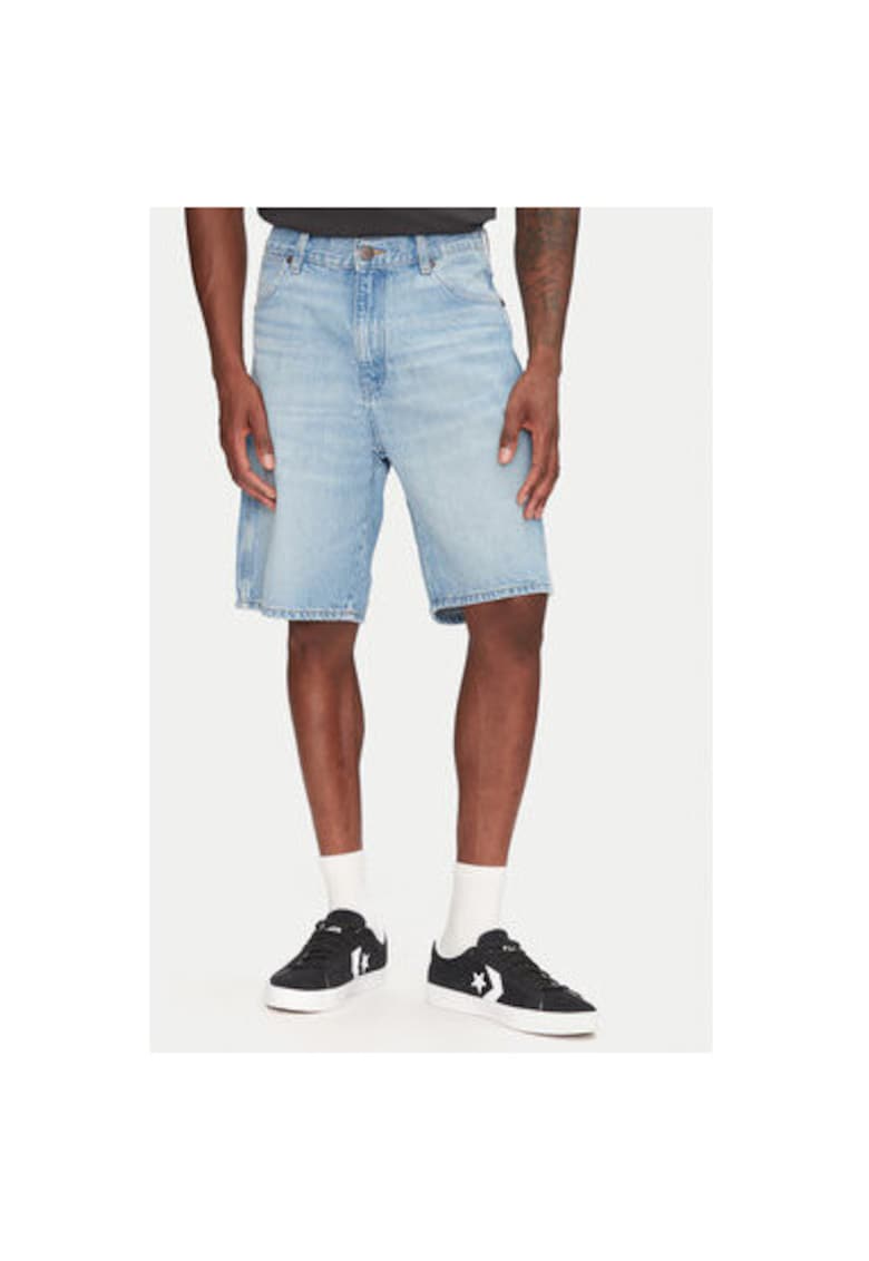 Pantaloni scurti din denim barbati 112362492 - Bumbac - Albastru