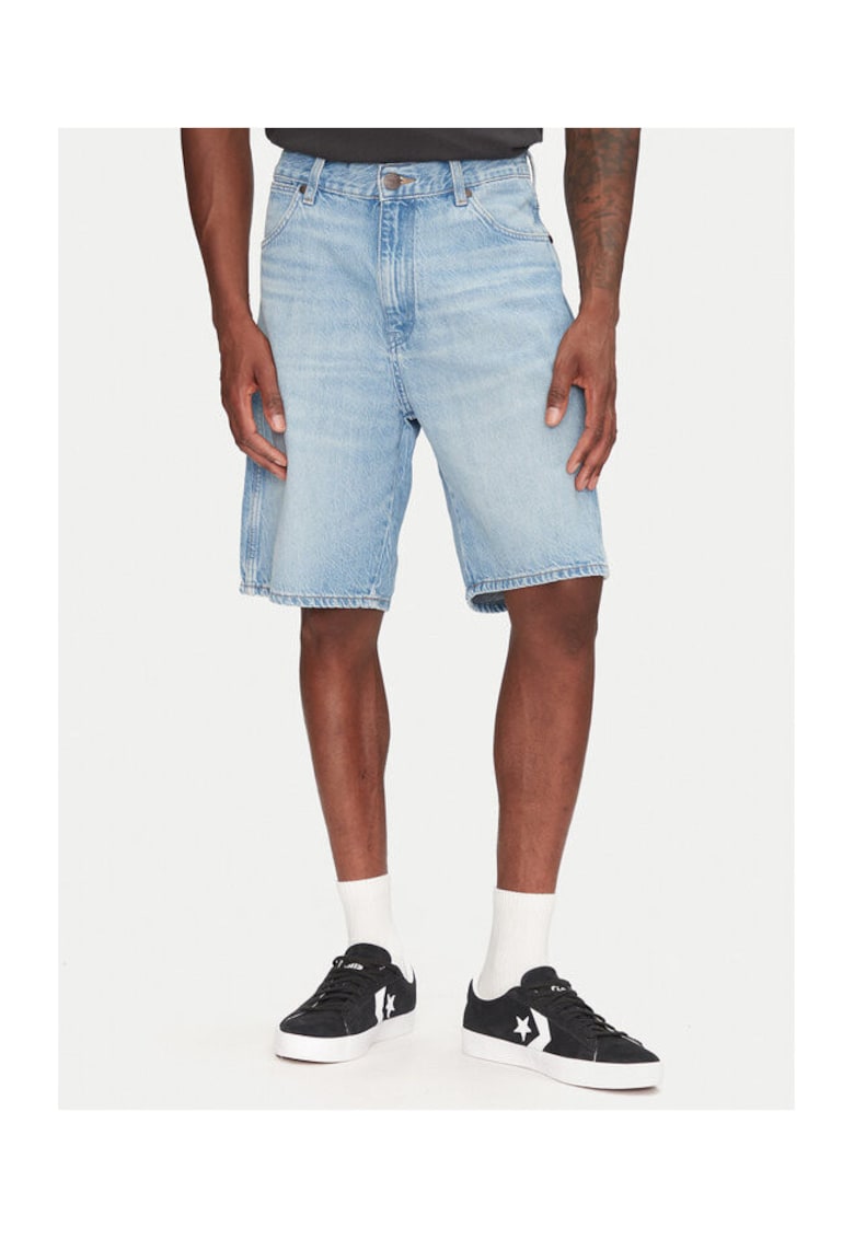 Pantaloni scurti din denim barbati 112362492 - Bumbac - Albastru - Albastru