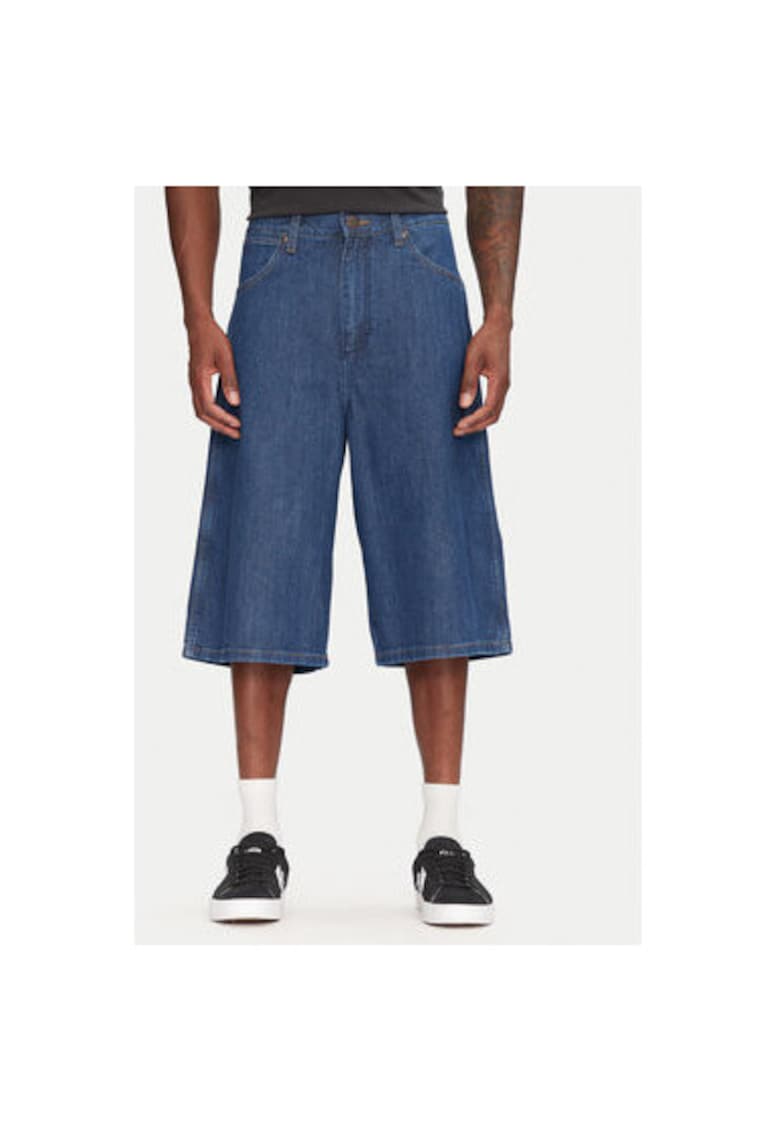 Pantaloni scurti din denim barbati 112362550 - Bumbac - Albastru