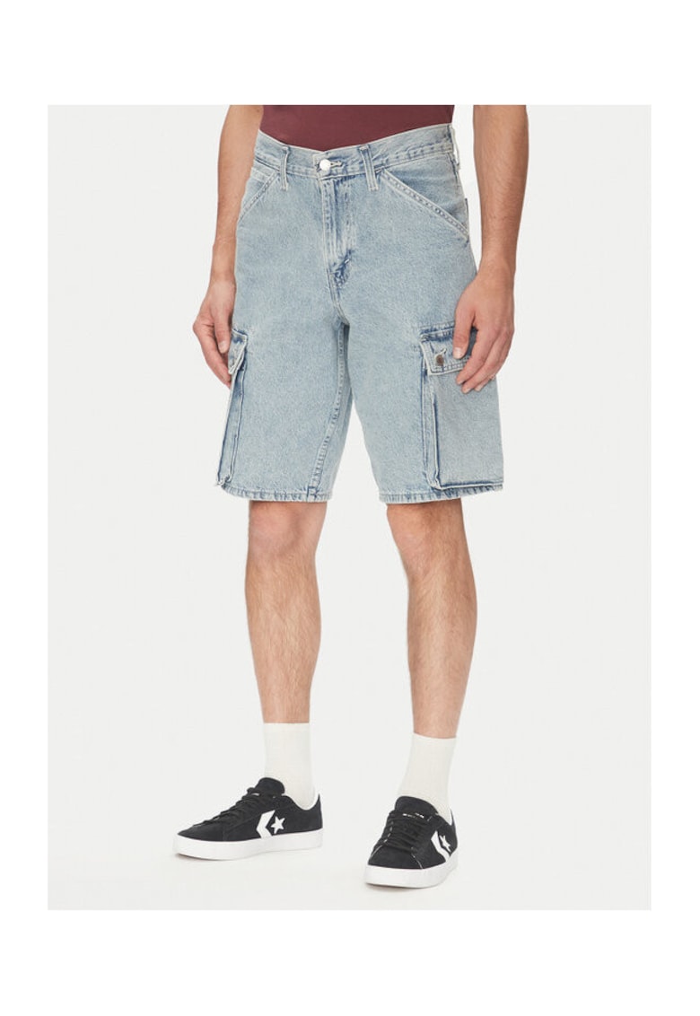 Pantaloni scurti din denim barbati Levi S - 001GU-0004 - Bumbac - Albastru - Albastru