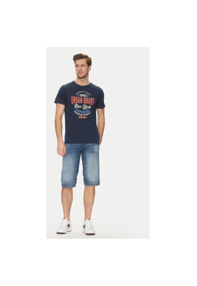 Pantaloni scurti din denim barbati 20713328 - Bumbac - Albastru - Albastru