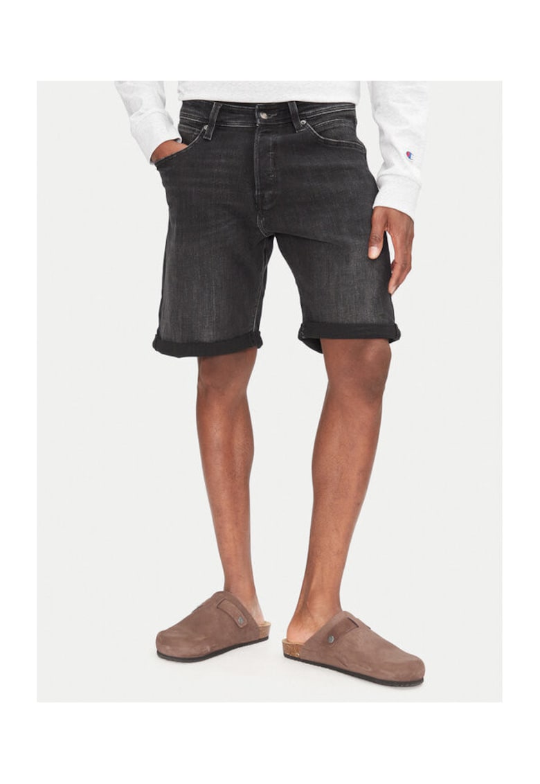 Pantaloni scurti din denim barbati Jack Jones - 12269608 - Bumbac/Poliester reciclat - Negru - Negru