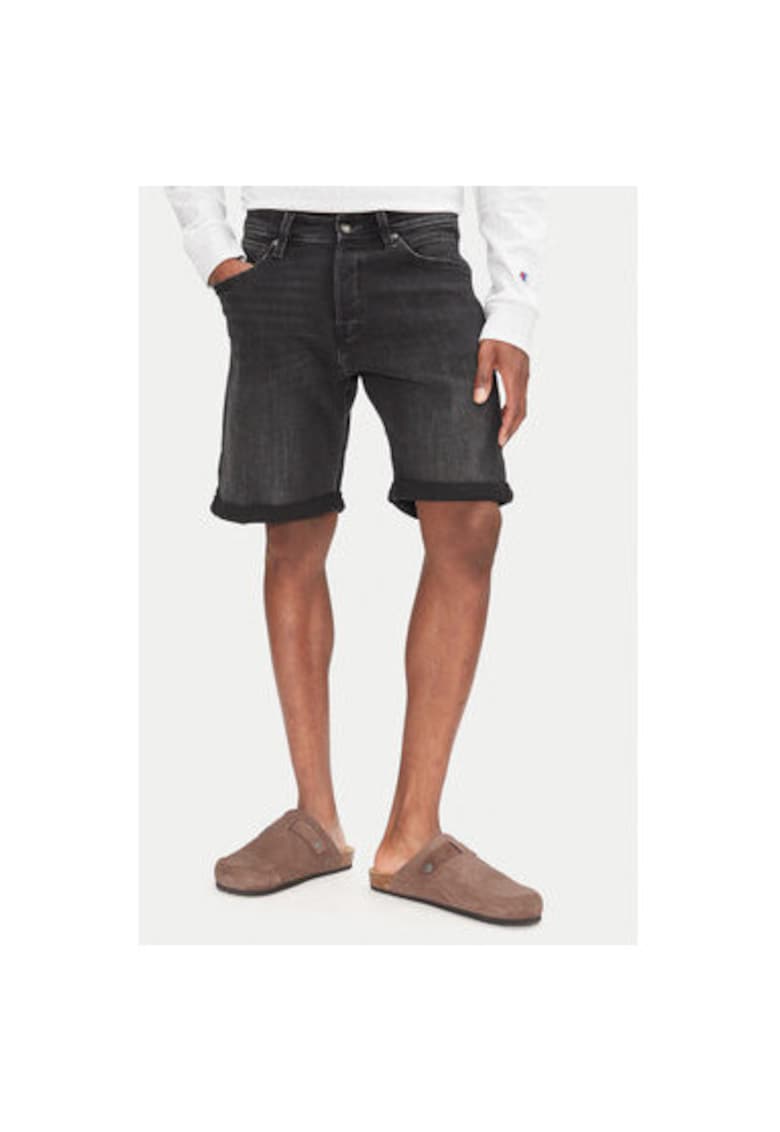 Pantaloni scurti din denim barbati Jack Jones - 12269608 - Bumbac/Poliester reciclat - Negru