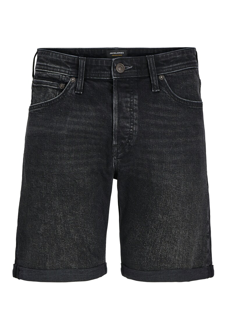 Pantaloni scurti din denim barbati Jack Jones - 12269612 - Bumbac - Negru