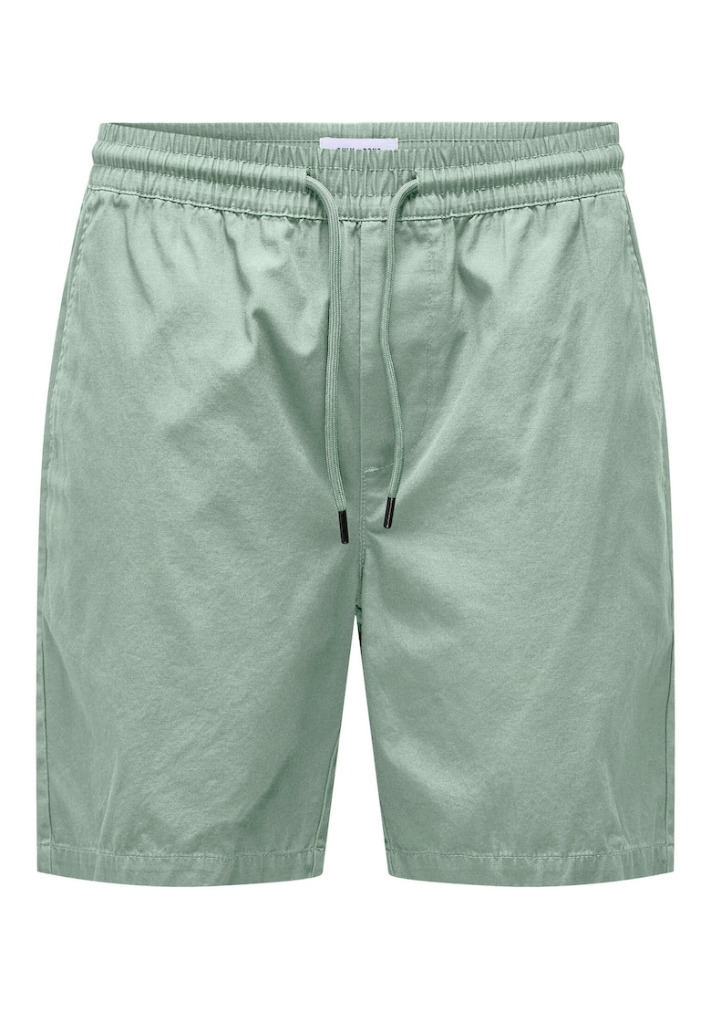 Pantaloni scurti barbati Sons - 22027949 - Bumbac - Verde - Verde