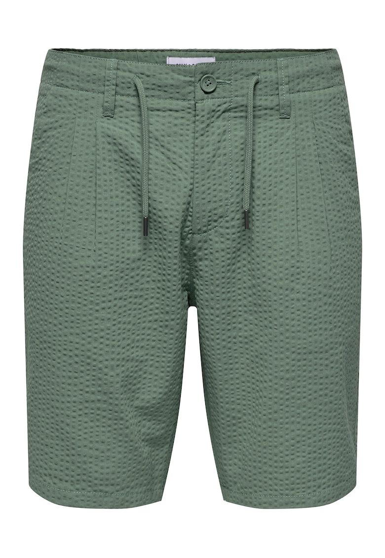 Pantaloni scurti barbati Sons - 22028301 - Bumbac - Verde - Verde