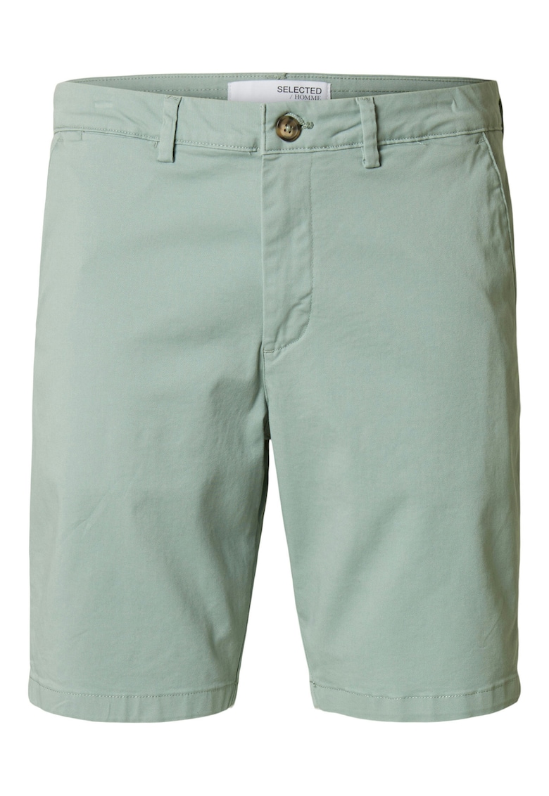 Pantaloni scurti barbati 16092329 - Bumbac organic - Verde - Verde
