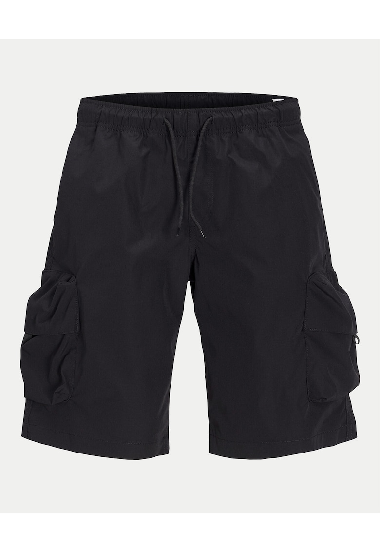 Pantaloni scurti barbati Jack Jones - 12269386 - Poliester - Negru