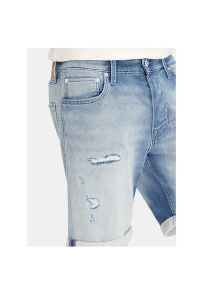Pantaloni scurti din denim barbati Jack Jones - 12269607 - Bumbac/Viscoza - M INTL - Albastru
