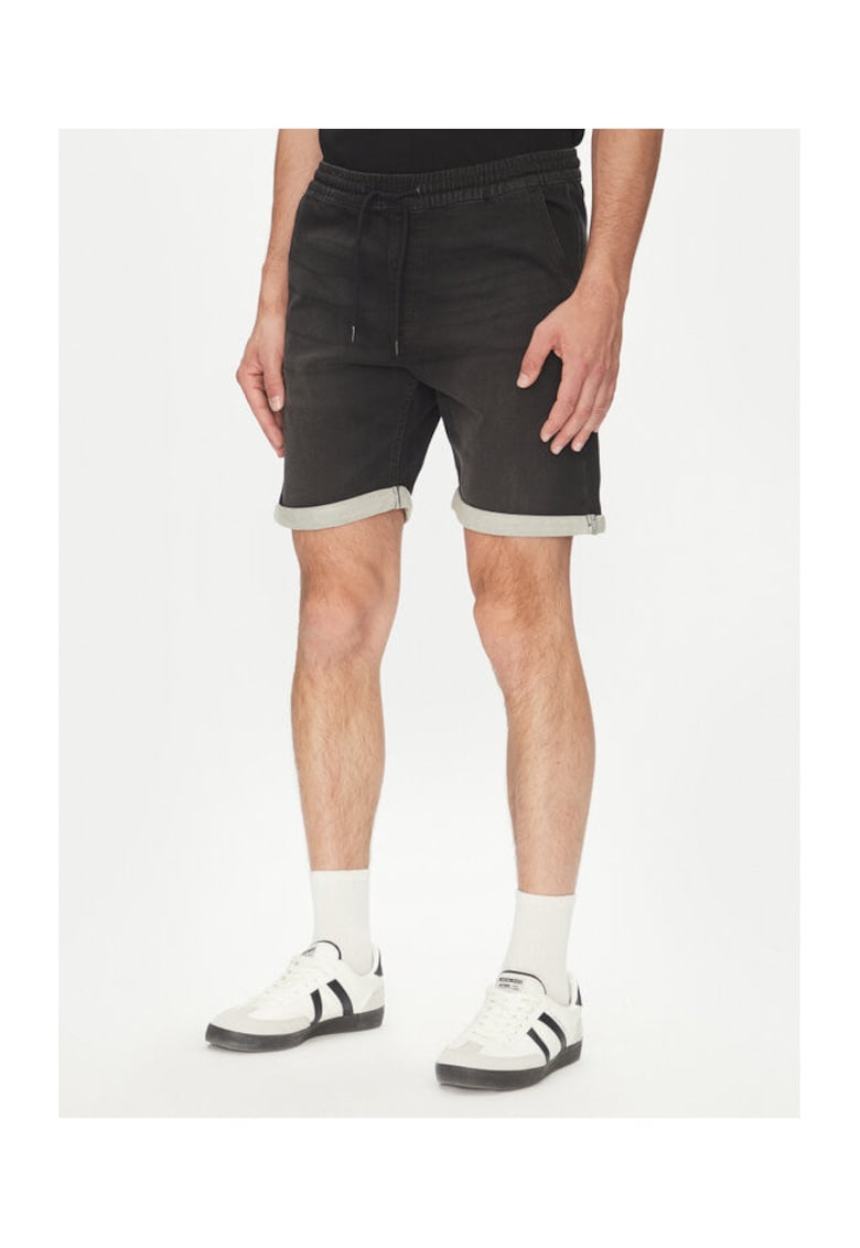 Pantaloni scurti din denim barbati Jack Jones - 12269594 - Bumbac/Poliester - Negru - Negru