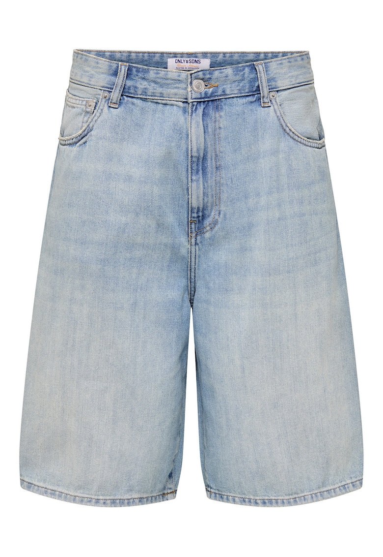 Pantaloni scurti din denim barbati Sons - 22032958 - Bumbac - 2XL INTL - Albastru