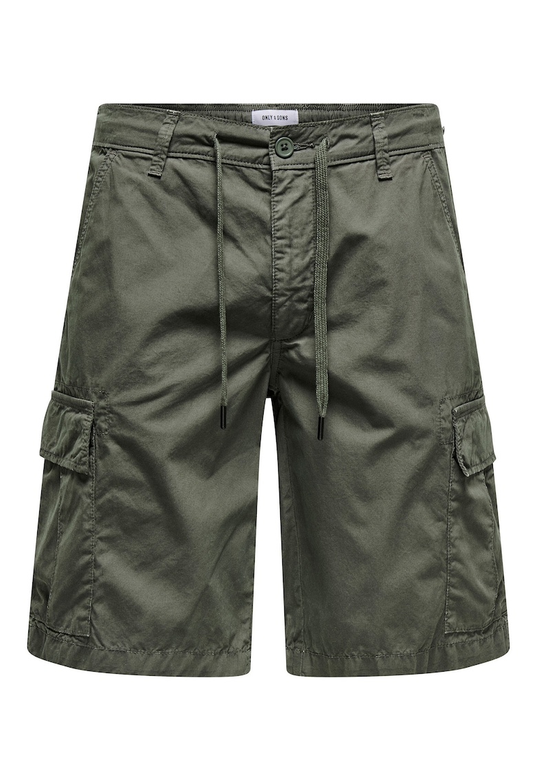 Pantaloni scurti barbati Sons - 22029214 - Bumbac - Verde