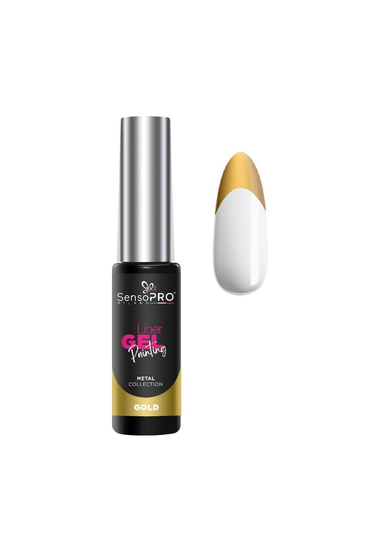 Liner Gel UV Pictura Unghii Metal - Gold 8ml