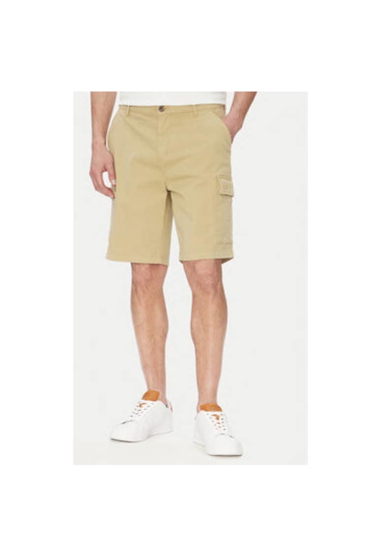 Pantaloni scurti barbati TW536 - Bumbac - Bej