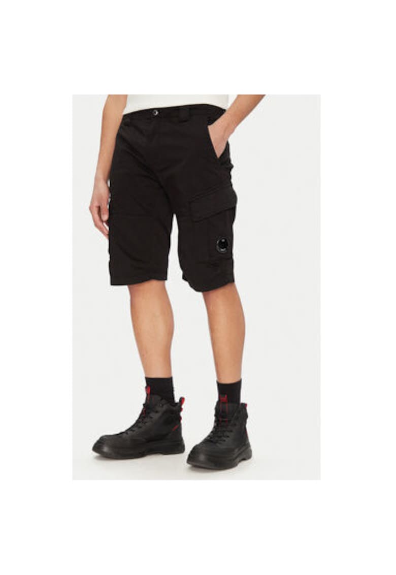 Pantaloni scurti barbati C P Company - 18CMBE116A005694G - Bumbac - Negru