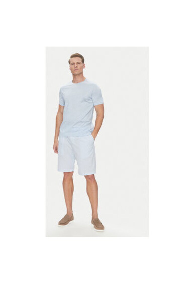 Pantaloni scurti barbati 25414093 - Bumbac - Albastru deschis - Albastru deschis