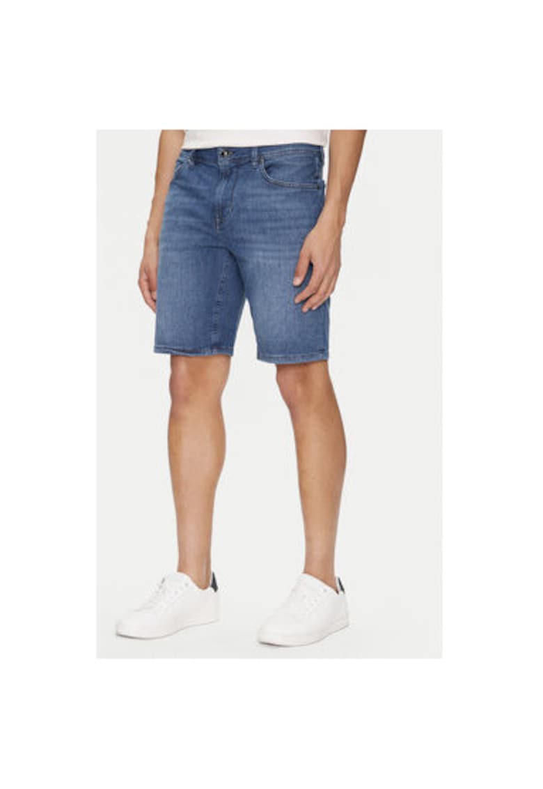 Pantaloni scurti din denim barbati  10018247 30043025 - Bumbac - Bleumarin