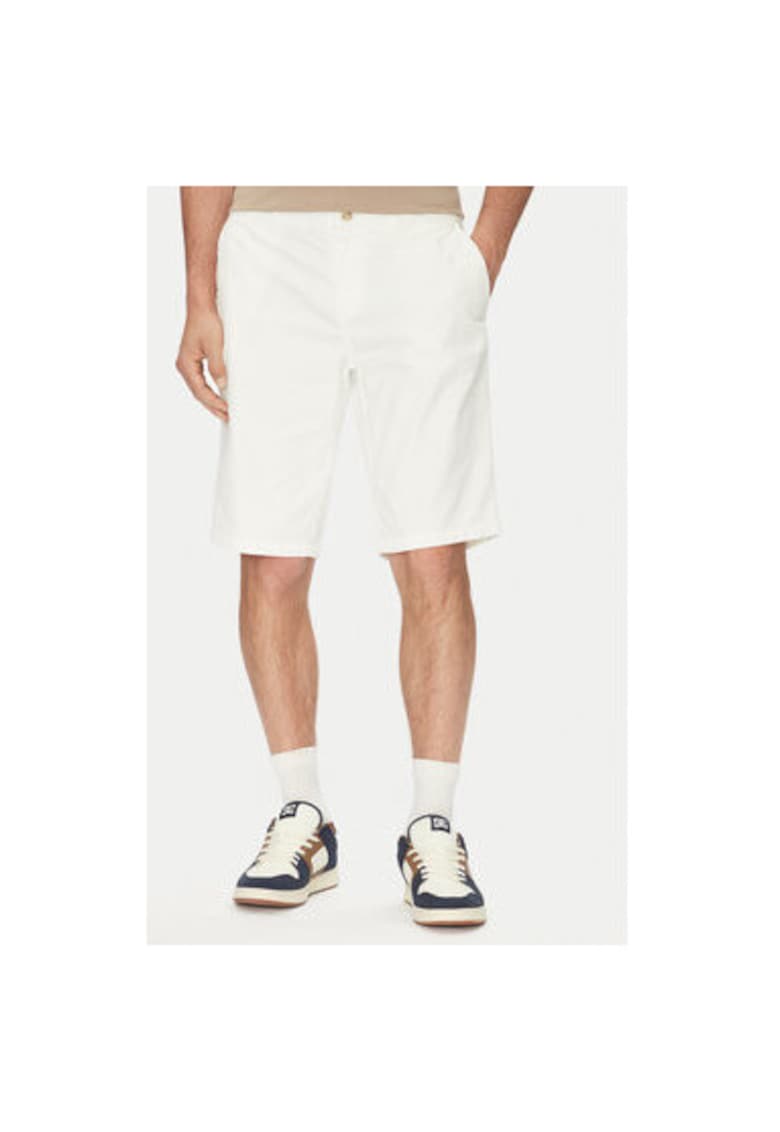 Pantaloni scurti barbati  600BTI0 - Bumbac - Ecru