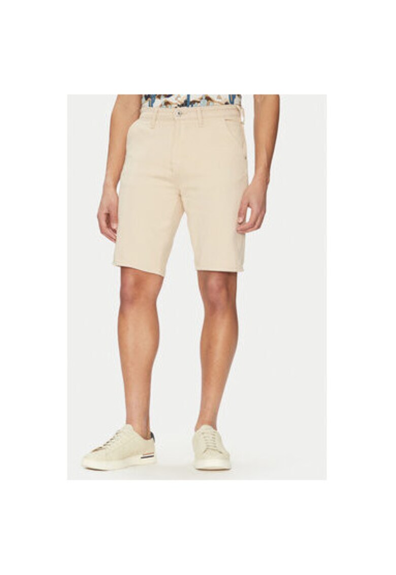 Pantaloni scurti din denim barbati 20718139 - Bumbac - Bej - Bej