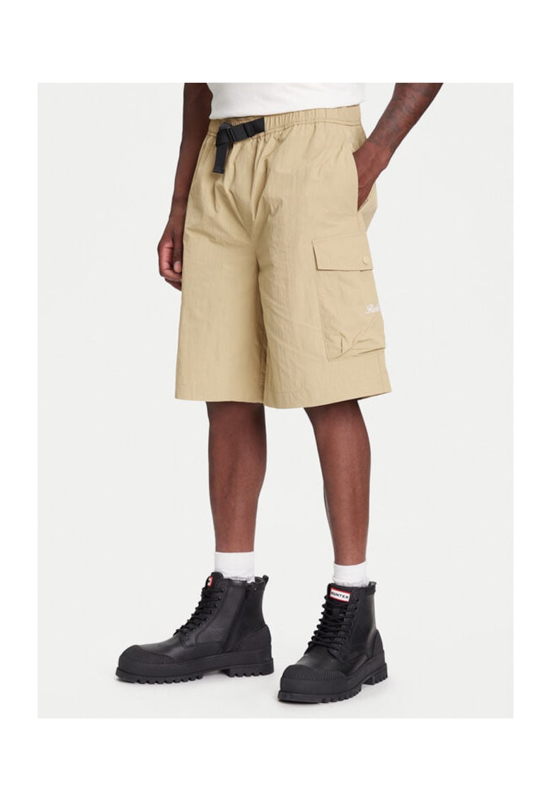 Pantaloni scurti barbati 67124BW - Poliamida/Bumbac - Bleumarin - Bej