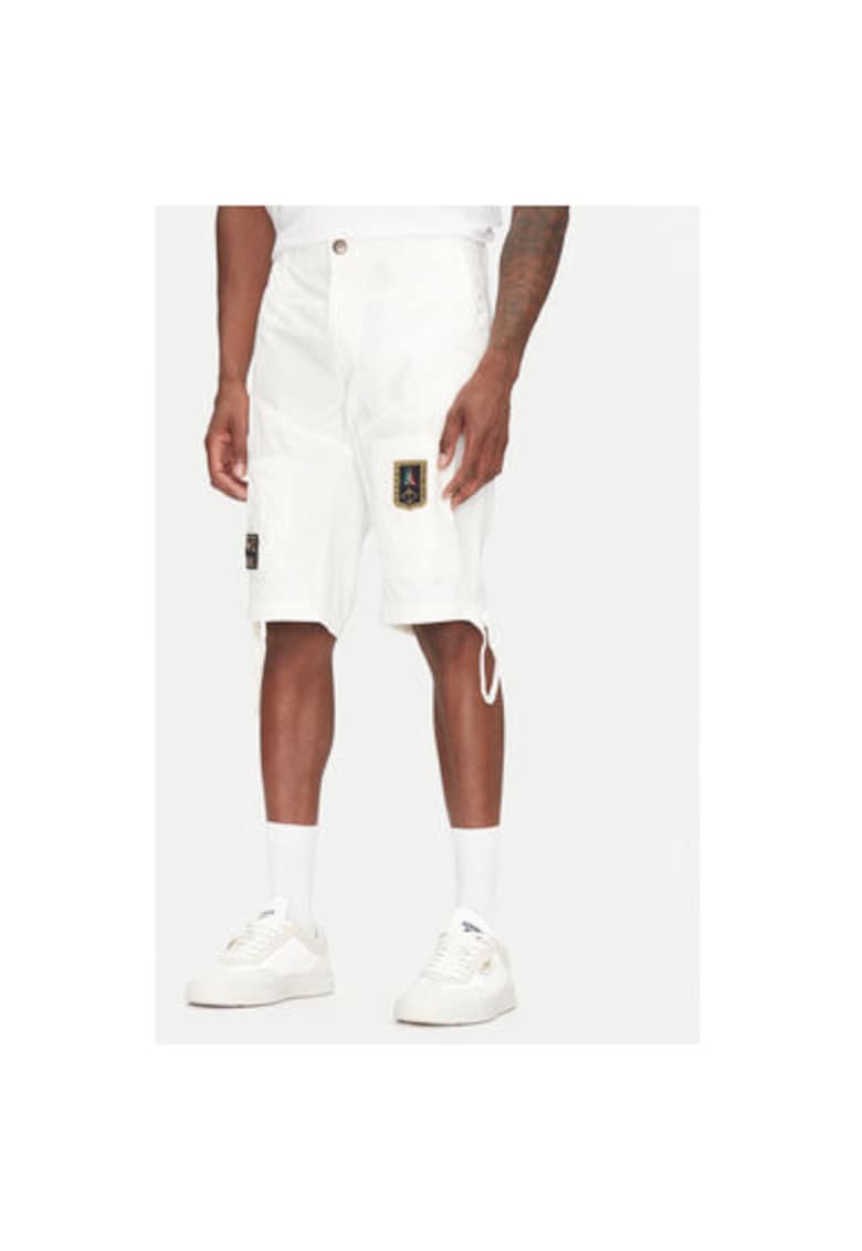 Pantaloni scurti barbati 251BE041CT1122 - Bumbac - Alb