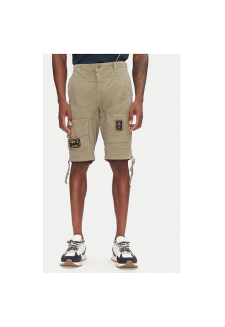 Pantaloni scurti barbati 251BE041CT1122 - Bumbac - Kaki