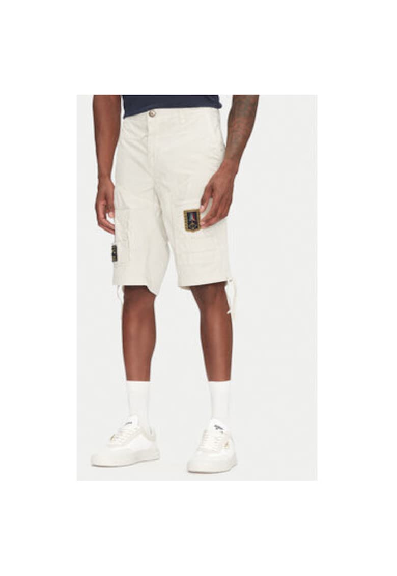 Pantaloni scurti barbati 251BE041CT1122 - Bumbac - Ecru