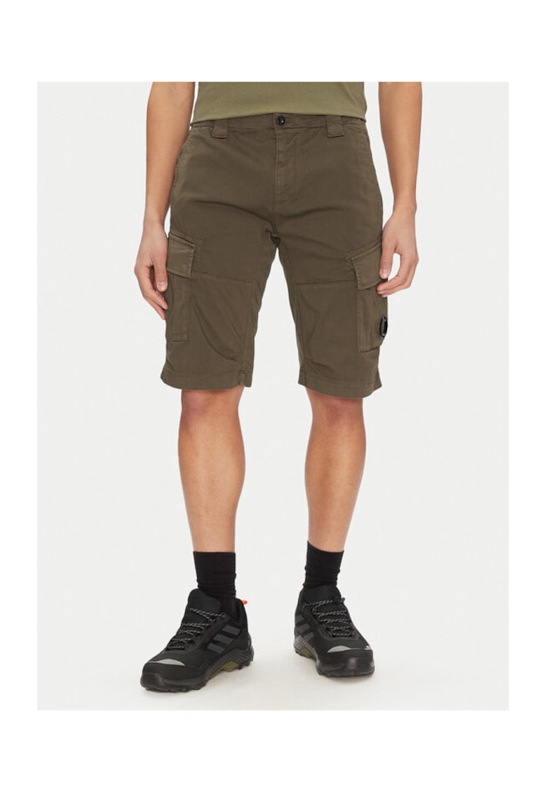Pantaloni scurti barbati C P Company - 18CMBE116A005694G - Bumbac - Verde - Verde