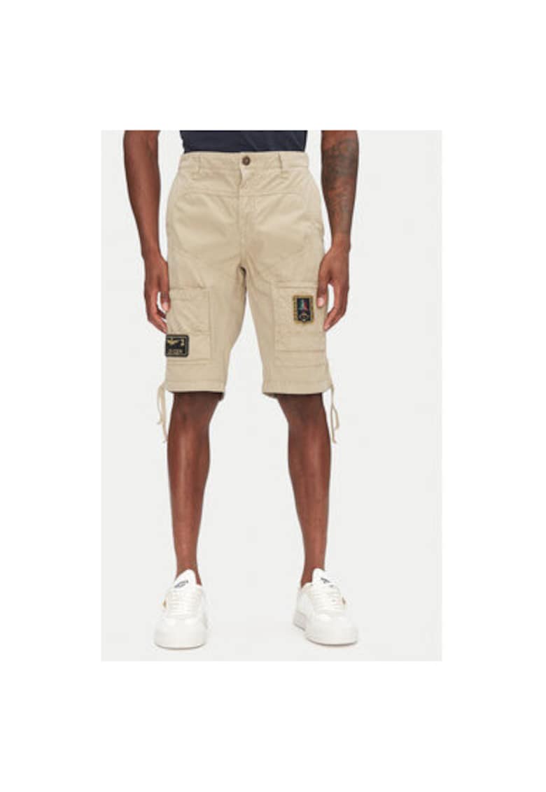 Pantaloni scurti barbati 251BE041CT1122 - Bumbac - Bej