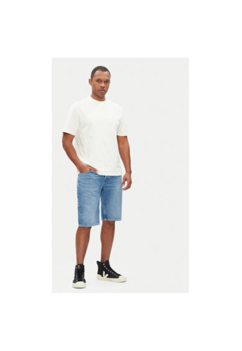 Pantaloni scurti din denim barbati  PM801079ND1 - Bumbac - Albastru