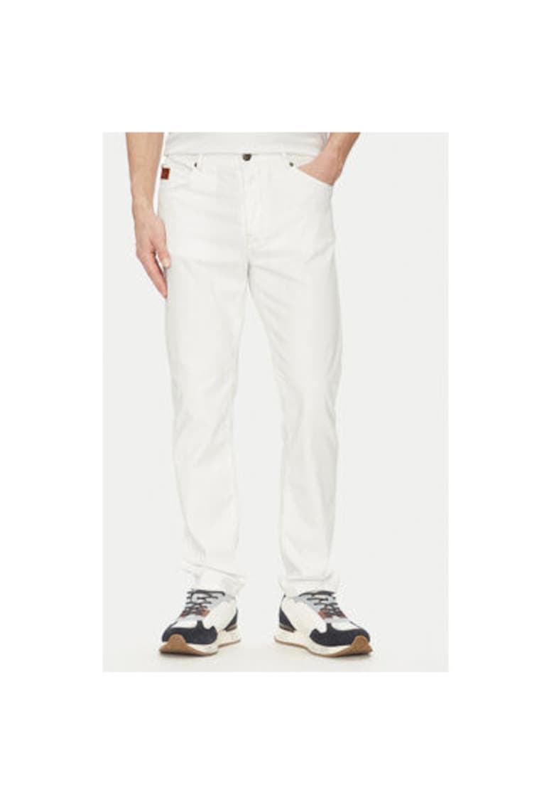 Pantaloni barbati 251PJ205CT3551 - Bumbac/Lyocell - Alb